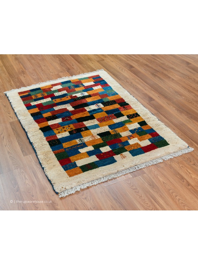 Gabbeh Cream Multi Rug - 7
