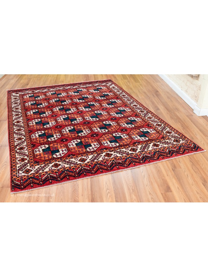 Fine Afghan Turkmen Rug - 7