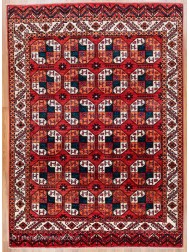 Fine Afghan Turkmen Rug - Thumbnail - 9