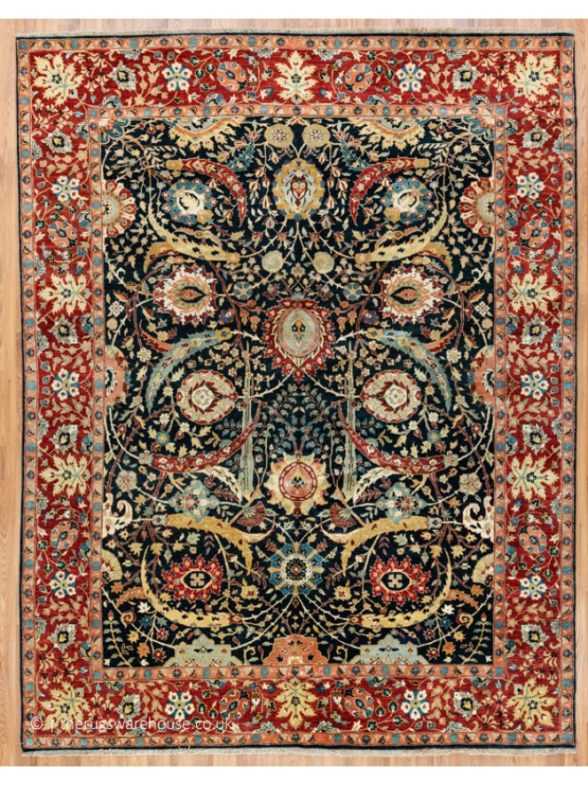 Kerman Blue Rug - 11