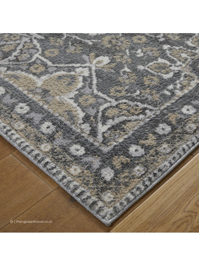 Zoe Medallion Grey Rug - 4