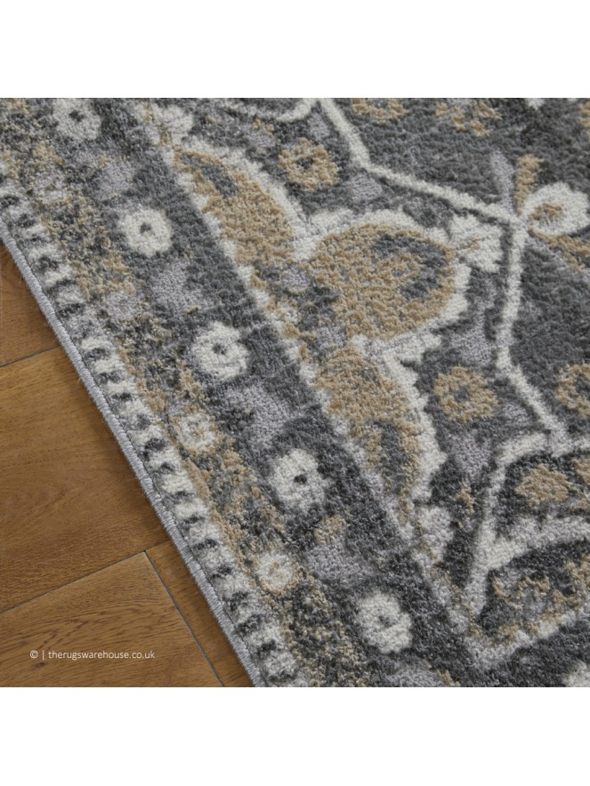 Zoe Medallion Grey Rug - 5