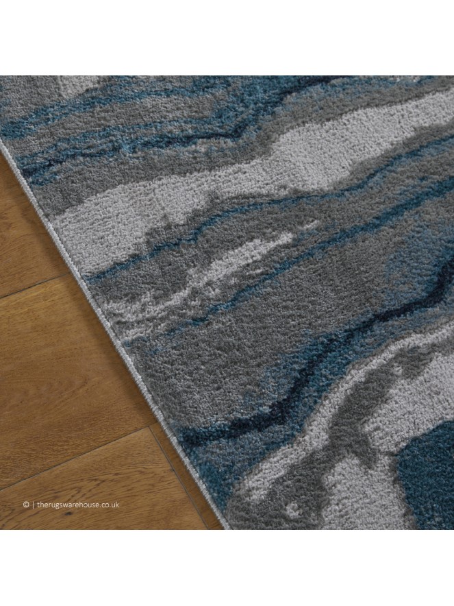 Zoe Wave Blue Rug - 6