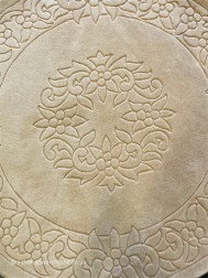 Royale Aubusson Beige Circle Rug - Thumbnail - 6