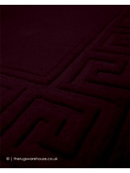 Vetrina Greek Key Aubergine Rug - Thumbnail - 5