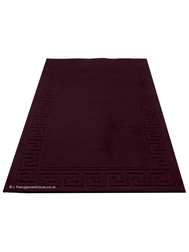 Vetrina Greek Key Aubergine Rug - 9