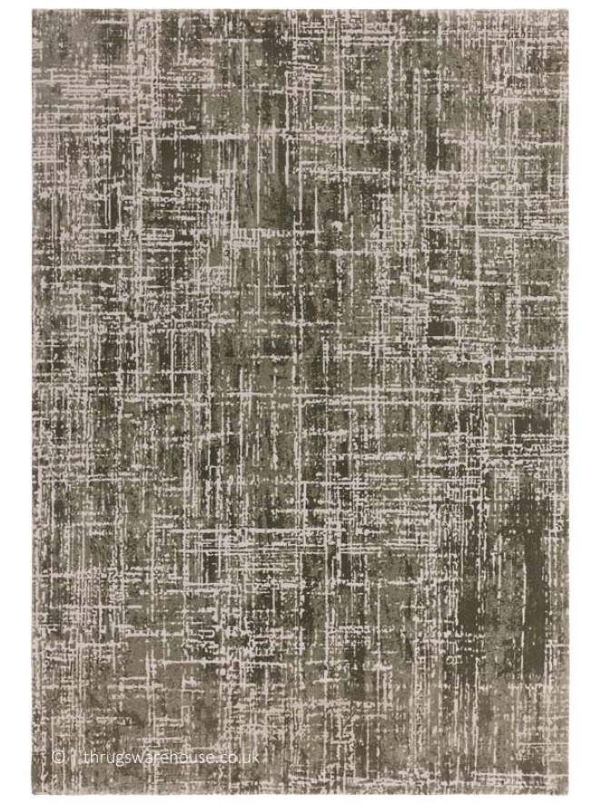 Kuza Abstract Green Rug - 7
