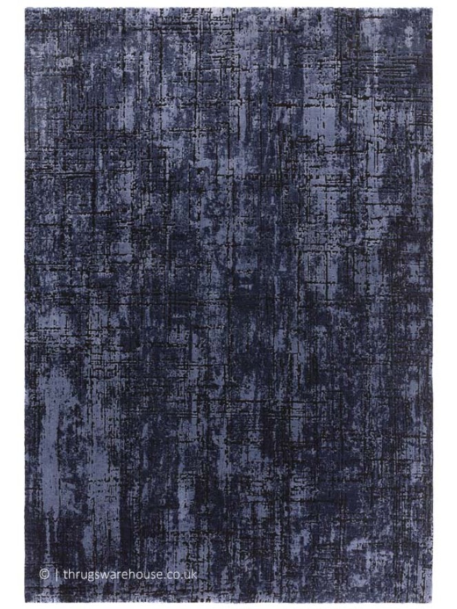 Kuza Abstract Navy Rug - 8