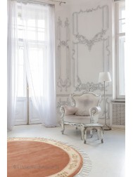 Classica Rose Circle Rug - Thumbnail - 3