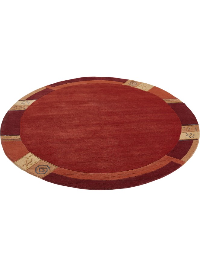 Manali Red Circle Rug - 7