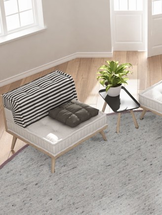 NY Whitesmoke Brown Circle