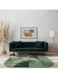 Matrix Oval Forest Rug - Thumbnail - 2