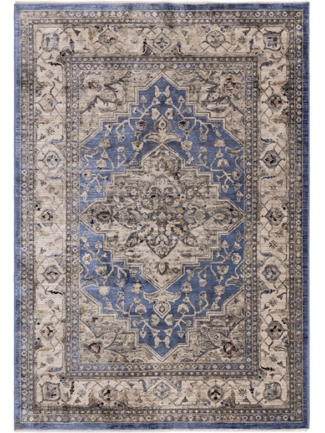 Blue Medallion Rug - 7
