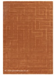 Maze Rust Rug - Thumbnail - 6