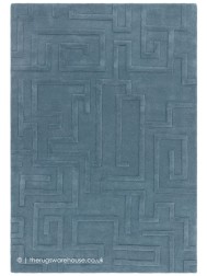 Maze Teal Rug - Thumbnail - 6
